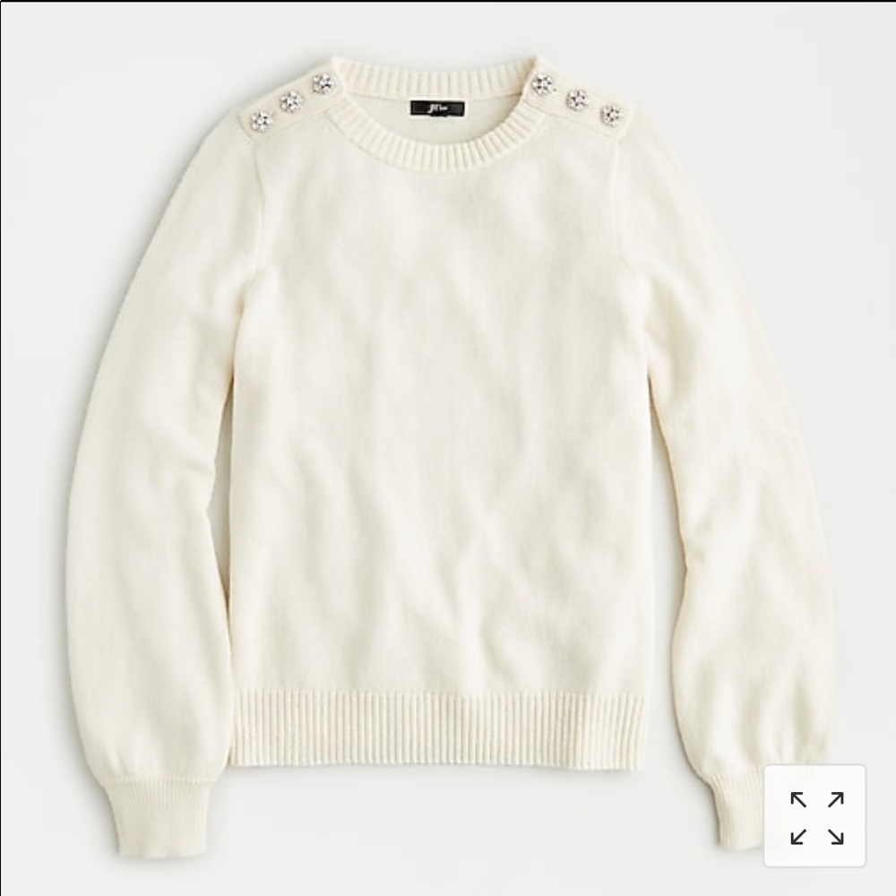 J.crew jewel button sweater, NWT, sz s, NWT